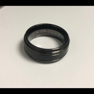 Triton Men’s 9.0mm Black Tungsten Ring